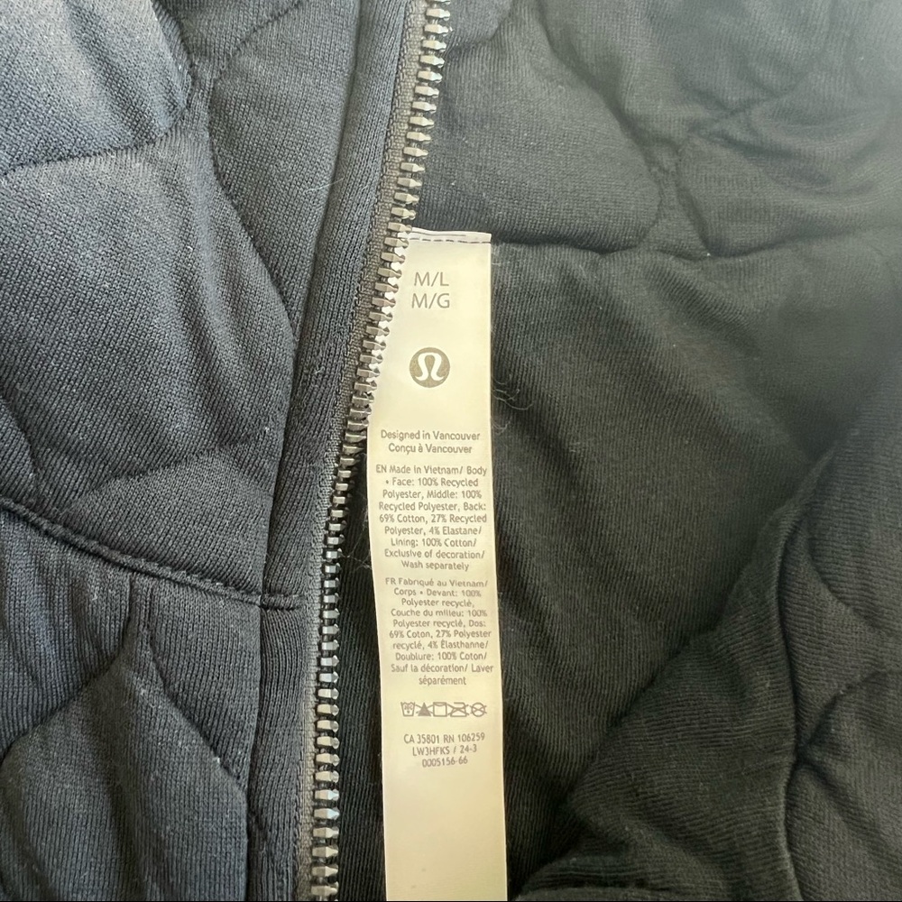 Lululemon quilted pullover - Picture 3 of 4